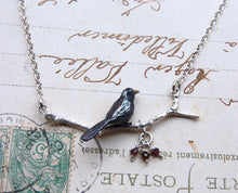 Load image into Gallery viewer, Blackbird and Berries Necklace