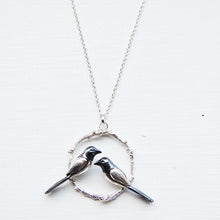 Load image into Gallery viewer, Magpies, Two for Joy Necklace