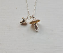 Load image into Gallery viewer, Double Mushroom Necklace