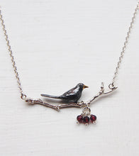 Load image into Gallery viewer, Blackbird and Berries Necklace