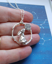 Load image into Gallery viewer, Moon Gazing Hare Necklace