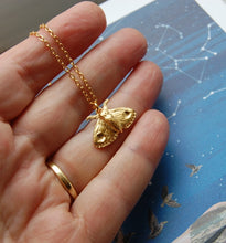 Load image into Gallery viewer, Moth gold dipped Necklace