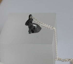 Black Rabbit Necklace