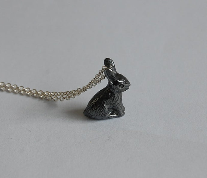 Black Rabbit Necklace