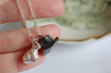 Load image into Gallery viewer, Rabbit and Top Hat Necklace