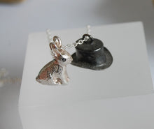 Load image into Gallery viewer, Rabbit and Top Hat Necklace