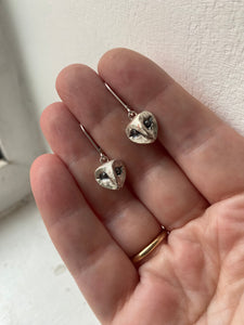 Owl face earrings