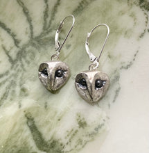 Load image into Gallery viewer, Owl face earrings