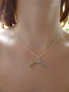 Sycamore Seed Necklace