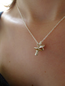 Double Mushroom Necklace