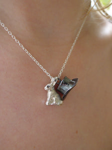 Rabbit and Top Hat Necklace