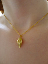 Load image into Gallery viewer, Sleepy Owl Necklace, Gold dipped