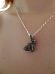 Black Rabbit Necklace