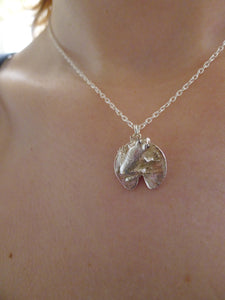 Frog and Lilypad necklace