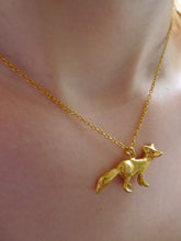 Load image into Gallery viewer, Gold Dipped Fox necklace