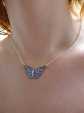 Load image into Gallery viewer, Blue Butterfly Necklace