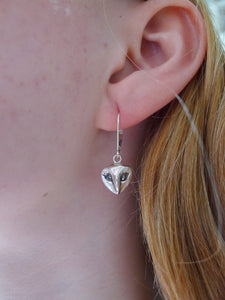 Owl face earrings
