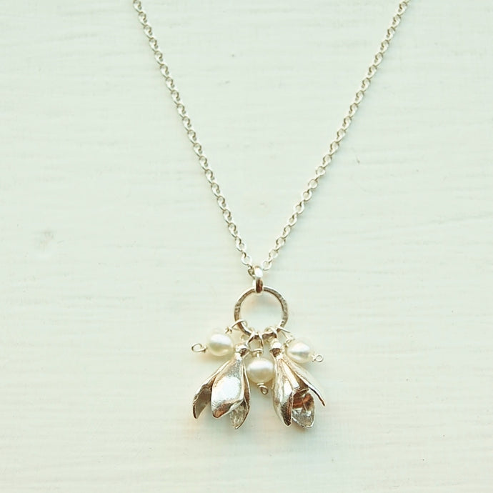 Double Snowdrop Necklace