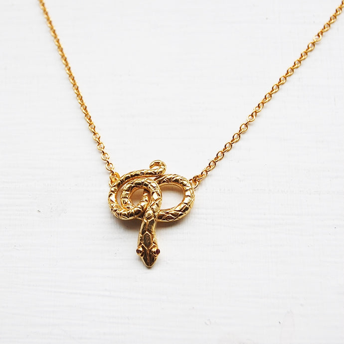 Coiled Snake Necklace