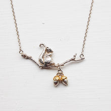 Load image into Gallery viewer, Squirrel &amp; Acorns Necklace