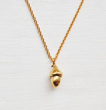 Load image into Gallery viewer, Acorn Necklace, gold dipped