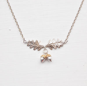 Oak Leaf & Acorns Necklace