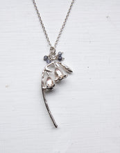 Load image into Gallery viewer, Bluebells on a Stalk Necklace