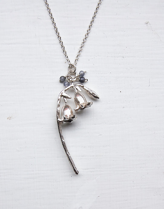 Bluebells on a Stalk Necklace
