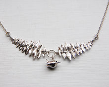 Load image into Gallery viewer, Wren and Fern Leaves Necklace