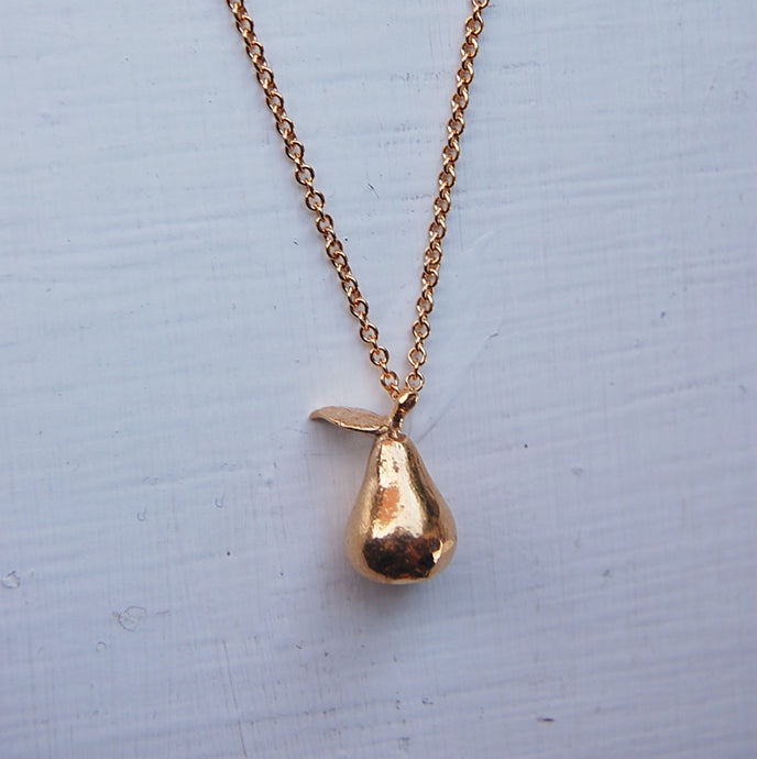 Gold Pear Necklace