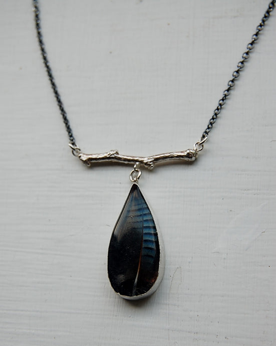 Jay Feather Necklace