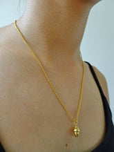 Load image into Gallery viewer, Acorn Necklace, gold dipped