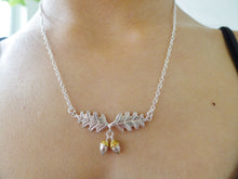 Load image into Gallery viewer, Oak Leaf &amp; Acorns Necklace
