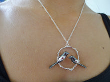 Load image into Gallery viewer, Magpies, Two for Joy Necklace