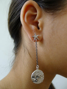 Man on the Moon with Stars, Earrings
