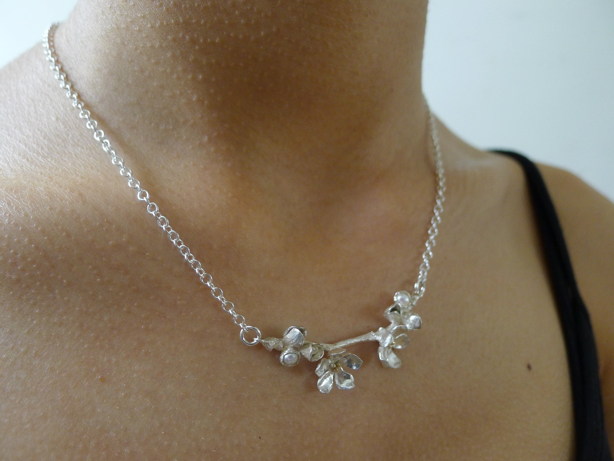 Apple shop blossom necklace