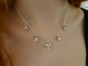 Fox in the Bluebells Necklace