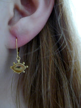 Load image into Gallery viewer, Lover&#39;s Eye Earrings, Gold Dipped