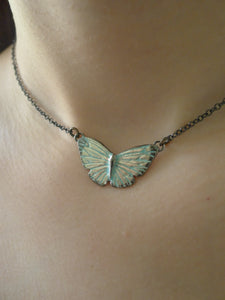 Blue Butterfly Necklace